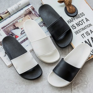 Custom Logo Slide Sandals Men Women Personalized Black Strap White Sole Summer <b>Beach</b> Slippers Non Slip Indoor Outdoor <b>Shoes</b> - Product Image 3