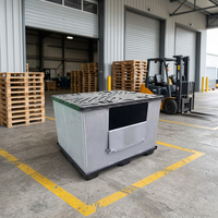 Conteneurs de rangement en plastique pliables qui permettent de gagner de la place pendant le transport et le stockage