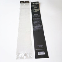 Vente chaude, emballage personnalisé unique pour extensions de cheveux en PVC, sac en plastique à fermeture éclair avec logo personnalisé, emballage avec cintre