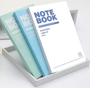 Caderno de desenho de estudante horizontal em branco para escola, capa de papel minimalista A5 B5 Thermal Binding