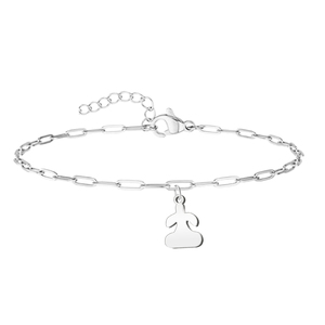 Tarra Idol religioso in acciaio inossidabile color oro braccialetti con perline lunghi 30cm - Product Image 6