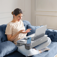 Home Office Lap Desk Met Apparaat Richel En Telefoonhouder Past Tot 17 Inch Laptops 6.7 In Telefoon 12.9 Tablet