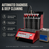 Offre Spéciale automatique 6 cylindres voiture nettoyeur et testeur d'injecteur de carburant, injecteur machine diagnostique