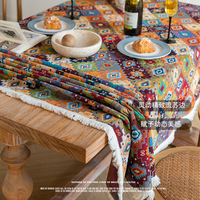 Nappes jacquard bohèmes, nappes rectangulaires haut de gamme pour tables basses, pour décorations de salle à manger