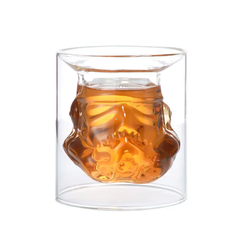 Toptan yenilik StarWars Bar 3D ayı cam beyaz askerler cam Pub ayı cam bardak su bardağı