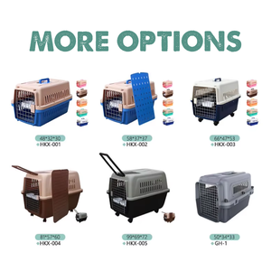 Q235 + PP + ABS taşınabilir Pet taşıyıcılar dayanıklı köpek taşıyıcılar plastik kedi kafesi açık seyahat taşıma kutusu kedi konsinye taşıyıcı kutusu - Product Image 3