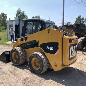 รถตักขนาดเล็กแบบมีล้อขนาด3ตันมอเตอร์ทำงานต่ำหนอนผีเสื้อ246C 246D/277C/289D/299ได้รับการดูแลเป็นอย่างดี - Product Image 1