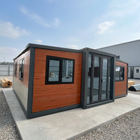 Maison conteneur de luxe personnalisée, extensible et pliable, fabriquée en Chine, 20ft 30FT 40FT, maisons préfabriquées avec chambre, mini-maison pliable