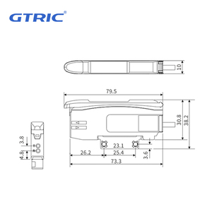 Amplificateur de fibre optique GTRIC à double affichage numérique, capteur 12-24VDC NPN PNP, haute optique DN10 - Product Image 5