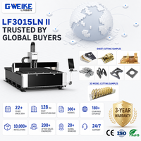 Mesin Pemotong Laser Fiber LF3015 3000W Tipe Gantry Cypcut Hiwin AI Smart Nesting Produktivitas Tinggi Berpendingin Air untuk Logam
