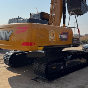 Excavatrice sur chenilles moyenne SANY SY215C d'origine, 21,5 tonnes, faible kilométrage, machine de construction hydraulique - Product Image 3