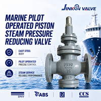 Régulateur de pression de vapeur à piston piloté à bride en acier moulé WCB Y43H-16C pour la marine, vanne de réduction de pression de vapeur pour navire, OEM