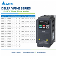 Variateur de fréquence Delta VFD-E Series VFD Inverter AC Drive 0,2-22 kW 100-480 V monophasé triphasé pour moteurs AC industriels