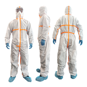 Personnalisé SF tyvek jetable microporeux protecteur <span class=keywords><strong>peintre</strong></span> vêtements de travail combinaison de protection avec sans capuche bandes costume de sécurité - Product Image 1