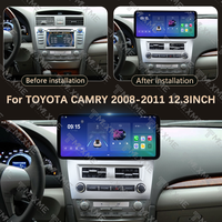 Support de fixation pour écran de moniteur Android de 12,3 pouces pour tableau de bord audio de véhicule TOYOTA CAMRY 2008-2011
