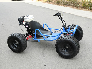 ATICOL Go <span class=keywords><strong>Kart</strong></span> de Pedal Profesional para Exteriores con Motor Duradero de Transmisión por Cadena para Adultos Pequeños para Carreras Todoterreno a Gasolina - Product Image 2