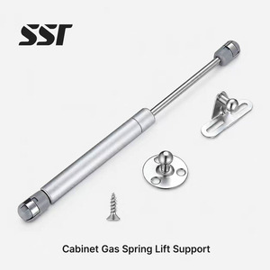 Furniture Soft Close Stainless Steel Gas Spring <b>Cabinet</b> Door <b>Lockable</b> Kitchen Adjustable Cylinder Lift Upward Easy Lift Hard - Product Image 1