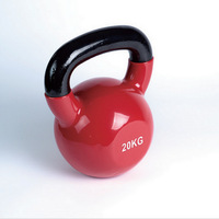 Kettlebell Conre FW16 durable et écologique en fer recouvert de vinyle, avec couleur et logo personnalisés pour la remise en forme à domicile et la salle de sport