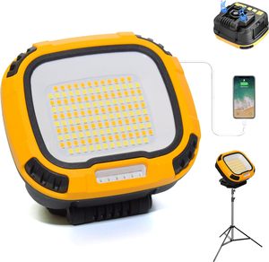 Lampe de travail LED WD-892-3 avec support rotatif et affichage de la quantité de charge Type-C, idéale pour le camping (vente en gros usine) - Product Image 1