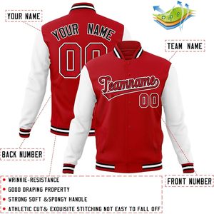 Chaqueta Universitaria Personalizada, Chaqueta de Béisbol Unisex de Mezcla de Algodón, con Nombre y Número Bordados, Estilo Preppy Otoñal - Product Image 2