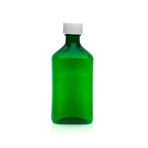 High Quality Wholesale 1oz 2oz 3oz 4oz 6oz 8oz 12oz 16oz Amber Plastic Medicine Liquids Oval Bottle