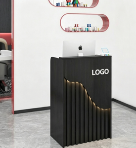 Cashier counter, modern <b>small</b> reception desk <b>small</b> shop simple cash register cabinet <b>bar</b> counter <b>table</b> - Product Image 3