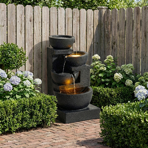 Fuente de Agua Moderna con Diseño de Pájaro, Hecha a Mano con Resina, Decoración Impermeable para Jardín, Terraza o Fiesta, Ecológica - Product Image 4