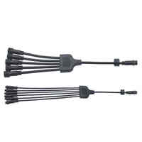 Connecteur en Y pour câble solaire, 2-8 broches, coupleur de fils parallèles 2-1, prise mâle-femelle, connecteur d'alimentation étanche IP67