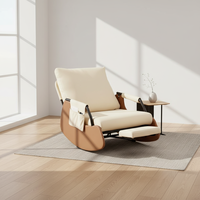 Canapé-lit gonflable moderne du milieu du siècle, une place, recouvert de tissu, réglable, pliable, écologique, pour salon et chambre à coucher