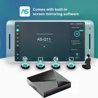 Boîtier TV Premium Q11 2026 Android 14.0 Amlogic S905X4 4 Go 32 Go Décodeur 8K Smart Android Box avec télécommande vocale BT