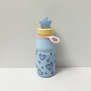 17oz 500ml leopard print with heart design stainless steel water bottle with straw with <b>tea</b> <b>Infuser</b> stainless steel water bottle - Product Image 6
