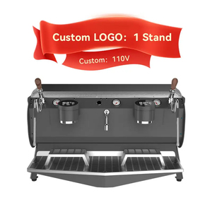 Máquina de Café Espresso Italiana Profesional con Carcasa de Acero Inoxidable para Preparar Chocolate Caliente y Cappuccino en Cafeterías - Product Image 2