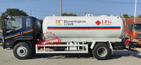 Camion de ravitaillement Autogas Bobtail à conduite à droite avec réservoir GPL de 8000 litres pour l'exportation au Botswana