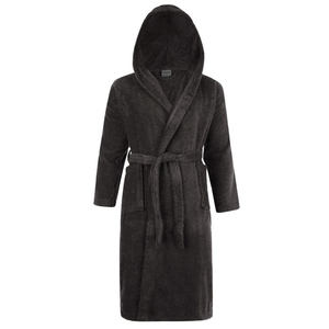 Hotel 5 stelle 100% di cotone Unisex bianco accappatoi con pantofole Spa spugna accappatoio per gli uomini e le donne su misura di lusso accappatoio - Product Image 5
