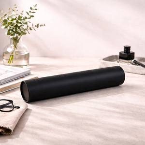 Custom Logo Eco-Friendly Poster Kraft Cardboard Tube <b>Box</b> Black Shipping Paper Tube Printed Cosmetic <b>Clothes</b> Cylinder Packaging - Product Image 5