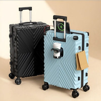 Valise à roulettes personnalisée pour maman, en ABS, avec serrure à code de sécurité, étanche et antivol