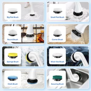 Épurateur de rotation portatif portatif affichage d'écran intelligent brosse de nettoyage électrique Rechargeable par USB outils de nettoyage ménagers - Product Image 6