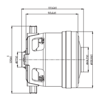 Moteur d'aspirateur domestique monophasé 3-en-1 : aspiration humide et sèche, soufflage, collecte de poussière électrique