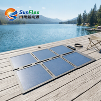 Chargeur solaire pliable Sunflex à pérovskite, efficacité 18%, étanche IP67, anti-éclaboussures de sel, pour pêche en mer, pont de voilier, marine, extérieur