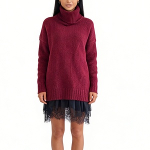 Women's <b>Turtleneck</b> Oversized <b>Sweater</b> Long Sleeve Warm Winter Coat Fashion - Product Image 3