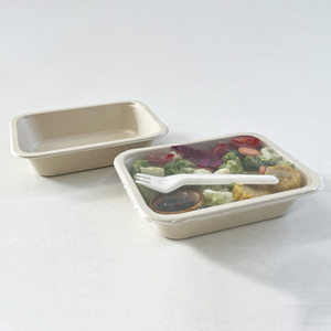 Contenitori per Alimenti in Bagassa di Canna da Zucchero Biodegradabili con Rivestimento CPET Riciclabile e Sigillabile - Product Image 2