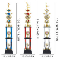 Coupe de trophée en plastique de haute qualité, design personnalisé, pour compétition de basketball et meilleur joueur de basketball MVP