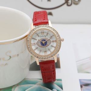 Reloj de Cuarzo con Ojos Azules Turcos, Reloj de Cristal con Diamantes, Correa de Cuero PU, Ojo de <span class=keywords><strong>Demonio</strong></span>, Reloj de Pulsera para Mujer, Relojes de Moda Baratos - Product Image 4