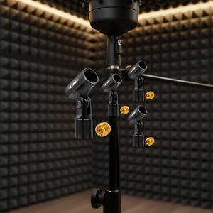 Soporte de Clip para Micrófono de Condensador de 5 Núcleos, 5/8'' Macho, 3/8'' Hembra, Ángulo Ajustable, Accesorio de Grabación Universal de Metal - Product Image 2