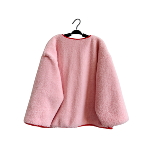 Custom ragazze oversize Sherpa cappotto reversibile inverno caldo dolce stile principessa abbigliamento Casual per bambini per le bambine - Product Image 2