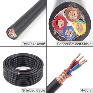 Câble blindé LiYCY <span class=keywords><strong>4G4</strong></span> RVVP 4x4mm² en cuivre nu torsadé flexible pour signalisation PLC et machines à onduleurs – Prix usine - Product Image 2