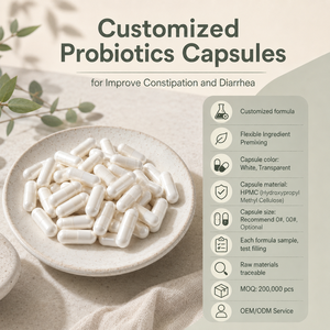 แคปซูล Bifidobacterium longum CCFM760ช่วยเพิ่มอาการ<span class=keywords><strong>ท้องผูก</strong></span>และท้องร่วง - Product Image 1