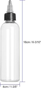 1 2OZ 3OZ 4OZ 5OZ 6OZ 8OZ 9OZ 10OZ 16OZ Glue Plastic <b>Bottle</b> with <b>Dispensing</b> Dropper Cap PET Transparent Plastic <b>Bottle</b> - Product Image 2