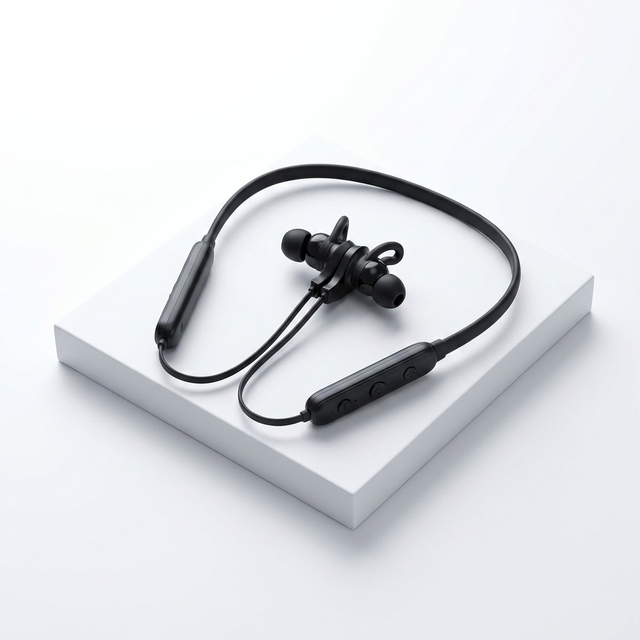 Customized New Model Bluetooth Neck Strap Invisible In-Ear Noise-Cancelling Earplugs Outdoor Sports Shooting Earbuds