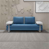 Canapés en cuir véritable de style moderne de haute qualité, en forme de L, avec appuie-tête réglable, marque ARREDAMENTI, garantie de 2 ans pour villa